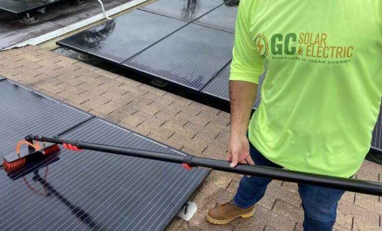 Gc solar and electric maintaining solar panels