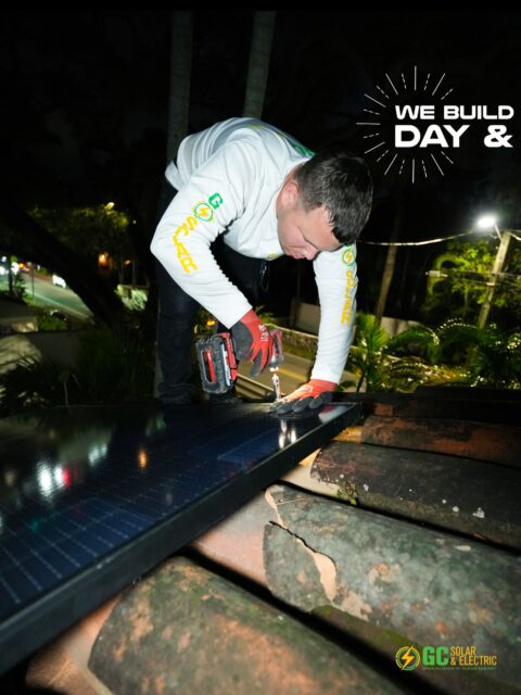 Late nights, bright futures 🌙⚡️

Installing power that never sleeps. Our team working with precision, quality, and dedication because your energy deserves nothing less.

Visit our web for a FREE Estimate
🔗www.gcsolarelectric.com
📞24/7 Support: 305-917-9282
📍7265 NW 25th Street, Miami, Florida

#SouthFloridaSolar #SolarDoctorsFL #MiamiSolar #CleanEnergyLife #BestSolarFlorida