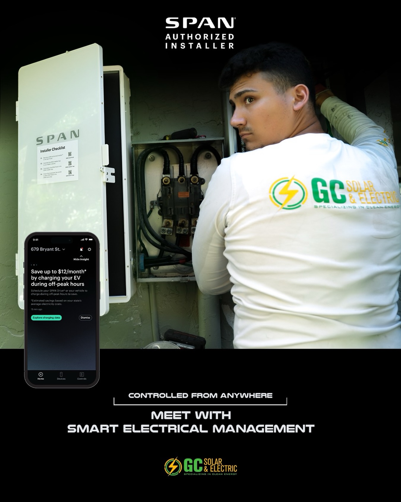 Powering the future, one panel at a time ⚡🔋

Smart energy starts at the source. With advanced electrical management and real-time control, homeowners can monitor, optimize, and save all from the palm of their hand. Proud to bring smarter, cleaner energy solutions to every home.

Visit our website for a FREE Estimate
🔗www.gcsolarelectric.com
📞24/7 Support: 305-917-9282
📍7265 NW 25th Street, Miami, Florida

#SmartEnergy #SolarPower #CleanEnergy #SPANPanel #EnergyIndependence