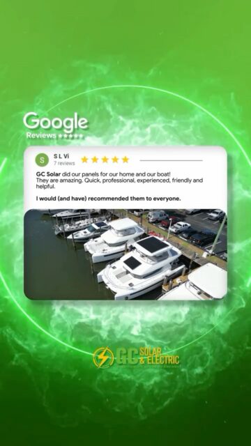 ☀️🛥️ SOLAR POWER FROM HOME TO THE WATER

Another happy client, another 5-star solar experience! ⭐⭐⭐⭐⭐ This customer trusted GC Solar & Electric not only with the solar system at his home, but also with solar on his yacht.

Whether your solar system is on your roof or your marine vessel, you need experienced technicians who understand how to diagnose, repair, maintain, and optimize solar not just sell it.

⚡ South Florida Solar & Marine Solar Services:
• Residential Solar Installation
• Marine & Yacht Solar Solutions
• Solar Panel Repair & Troubleshooting
• Solar System Maintenance
• Inverter & Microinverter Diagnostics
• Solar Panel Removal & Reinstallation
• Electrical Repairs & Upgrades
• Solar Monitoring & Production Issues
• Orphan Solar System Support
• Service for homeowners whose original solar company closed or disappeared

If your original installer is out of business, no longer answering, or won’t service your system, GC Solar & Electric is here to help. We specialize in taking care of orphan solar clients throughout South Florida.

📍 Serving Miami, Miami-Dade, Broward, Fort Lauderdale, Palm Beach & South Florida

🏆 GC Solar & Electric ;Solar Done Right. On Land & On the Water.

#GCSolarAndElectric #MarineSolar #YachtSolar #SolarForYachts #BoatSolar SolarRepair SolarPanelRepair SolarMaintenance OrphanSolar OrphanSolarSystems SolarService MiamiSolar SouthFloridaSolar FortLauderdaleSolar BrowardSolar PalmBeachSolar MiamiSolarCompany SolarTechnician SolarElectrician SolarTroubleshooting FloridaSolar YachtElectrical MarineElectrical

https://gcsolarelectric.com