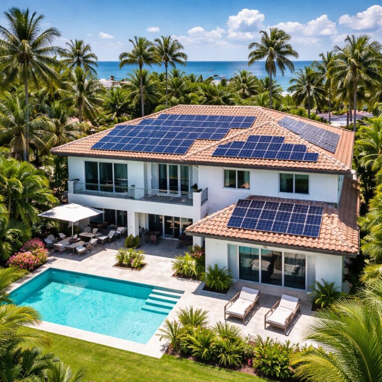 Miami. Solar panel for home