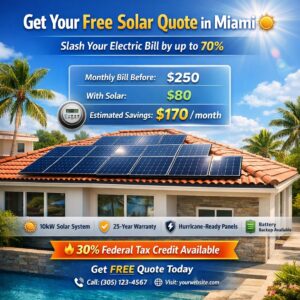 home solar energy system quote Miami